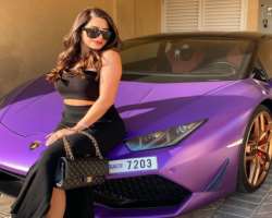 The star promotes various brands including Lamborghini, Guzel Salon Dubai through her Instagram.
